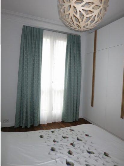 Tissu géométrique avec doublure occultante